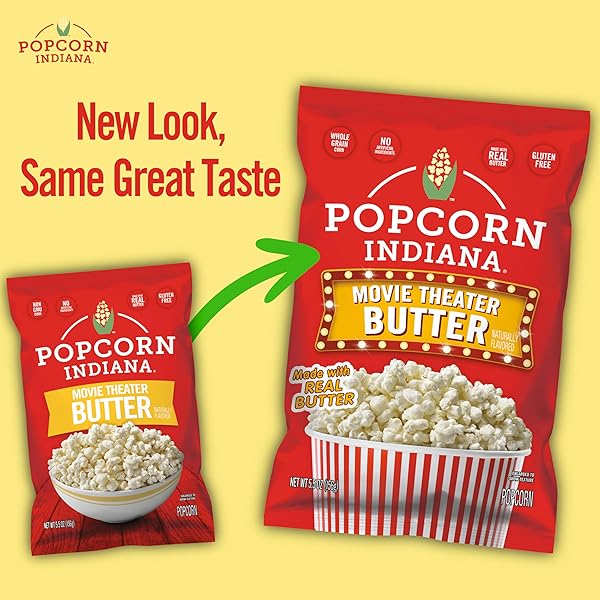 POPCORN INDIANA MOVIE THEATER BUTTER ONE 3OZ BAG