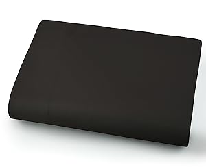 Southshore Fine Linens - Oversized Flat Sheets Extra Large - 132 Inches x 110 Inches (Black)