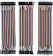 Elegoo 120pcs Multicolored Dupont Wire 40pin Male to Female, 40pin Male to Male, 40pin Female to Female Breadboard Jumper Wires Ribbon Cables Kit for arduino