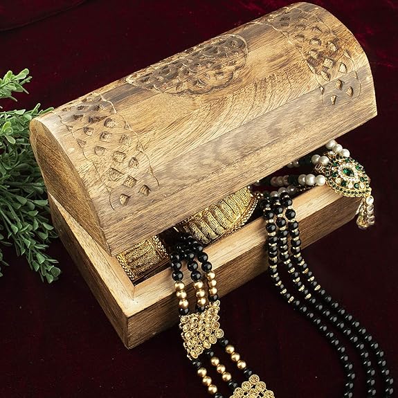 Joyero Rustico De Madera Con Tallado Celta Aheli Hogar Y Cocina Decoracion Del Hogar