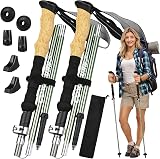 COVACURE 2025 New Upgrade Walking Poles 2pcs Ultralight Aluminum Folding Sticks view 1