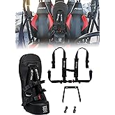 UTV Bump Seat Compatible with RZR 800/900 (2008-2014) with 4-Point Harness | 2 &amp; 4 Seater | All Mounting Hardware Included | Fits Front Or Rear | Easy Install