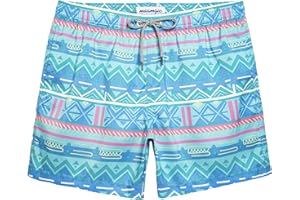 maamgic Mens Swim Trunks 5" Quick Dry Beach Shorts Bathing Suits with Mesh Lining Pockets