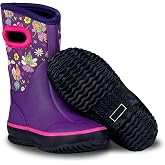 LONECONE Insulating Kids Muck Boots with Pull-On Design for Boys and Girls | Waterproof Insulating Neoprene, Kids Snow &amp; Muck Boots with Non-Slip Treads &amp; Pull-On Design - All-Weather, Snow, Rain &amp; Muck