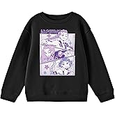 Kpop Demon Hunters Panel Art Huntrx Youth Black Long Sleeve Sweatshirt