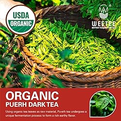 WT WEETEE Organic Puerh Tea Bags, USDA Certified