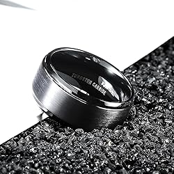 King Will Men's Tungsten Carbide Ring 10mm Polished