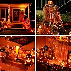 JMEXSUSS 2 Pack Orange Halloween Fairy