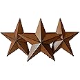 CVHOMEDECO Country Rustic Antique Metal Barn Star Burundi