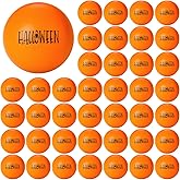Realspring 40 Pieces Halloween Stress Balls Bulk 1.57 inches Mini Relieve Stress Squeeze Balls for Treat Bag Filler Party Favors Carnival Class Rewards Gifts(Pumpkin Color,Halloween)