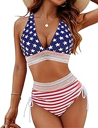 Blooming Jelly Womens High Waisted Bikini Tummy