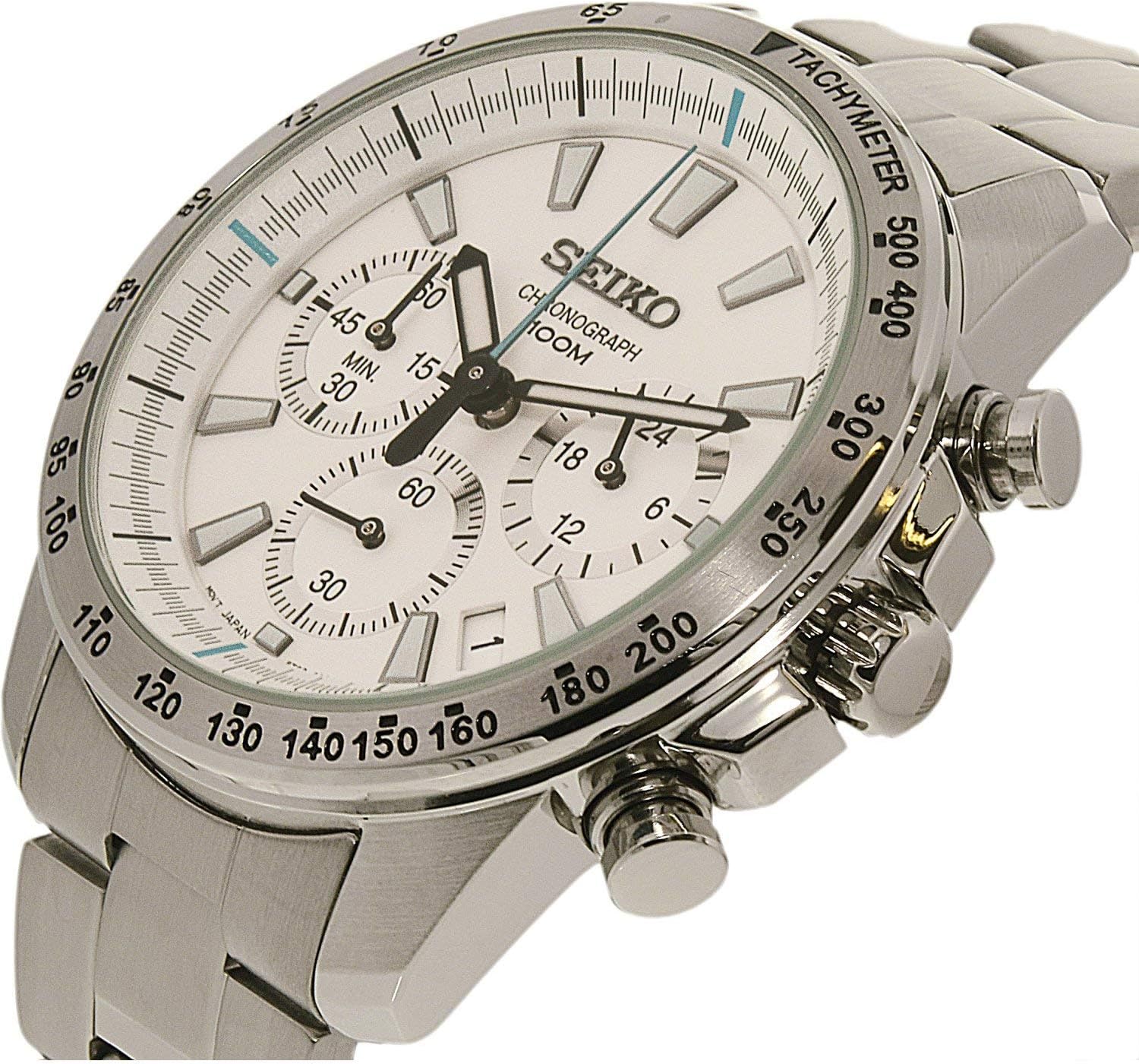 Seiko Chronograph Overseas Model SSB025PC Men's Watch Japan import (Color:  Silver) | Guatemala Digital - guatemaladigital.com