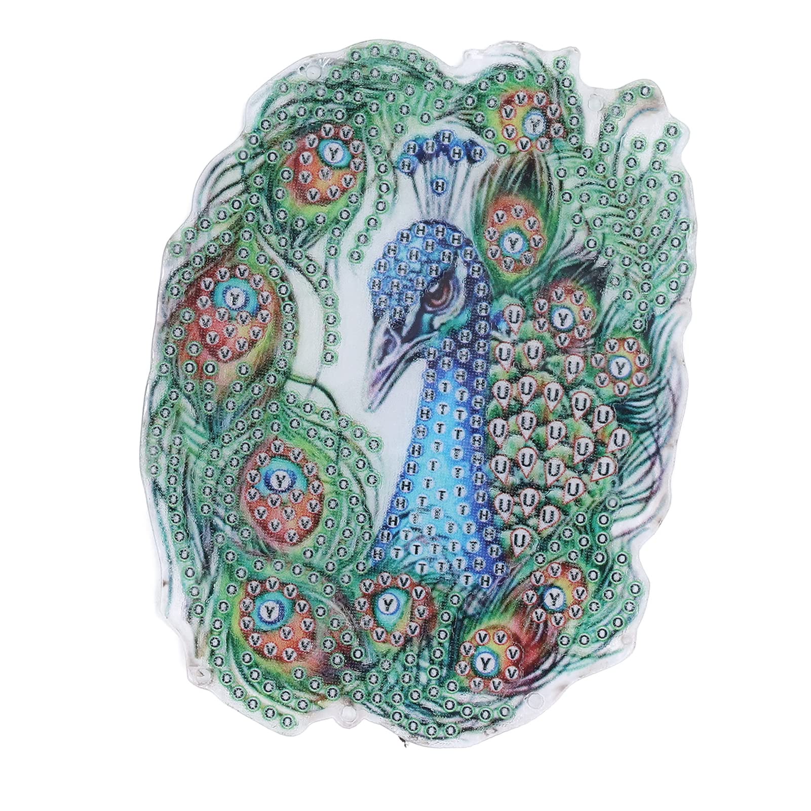 DIY 5D Kits for Adults, Peacock Chimes Decoration Children's Gifts Crafts Wall Window Hanging Pendant