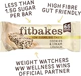 fit bakes 65 Calorie Keto Cookies & Cream Mini Bars 12x19g view 5