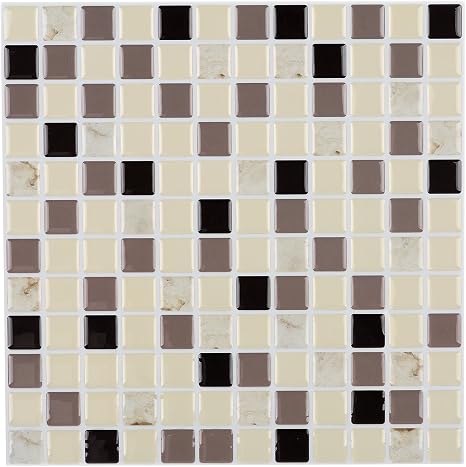 Amazon Com Instant Mosaic Peel N Stick Epoxy Mosaic Wall Tile Pack 12 X 12 Home Kitchen