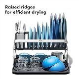 OXO Good Grips Aluminium Fold Flat Dish Rack view 4