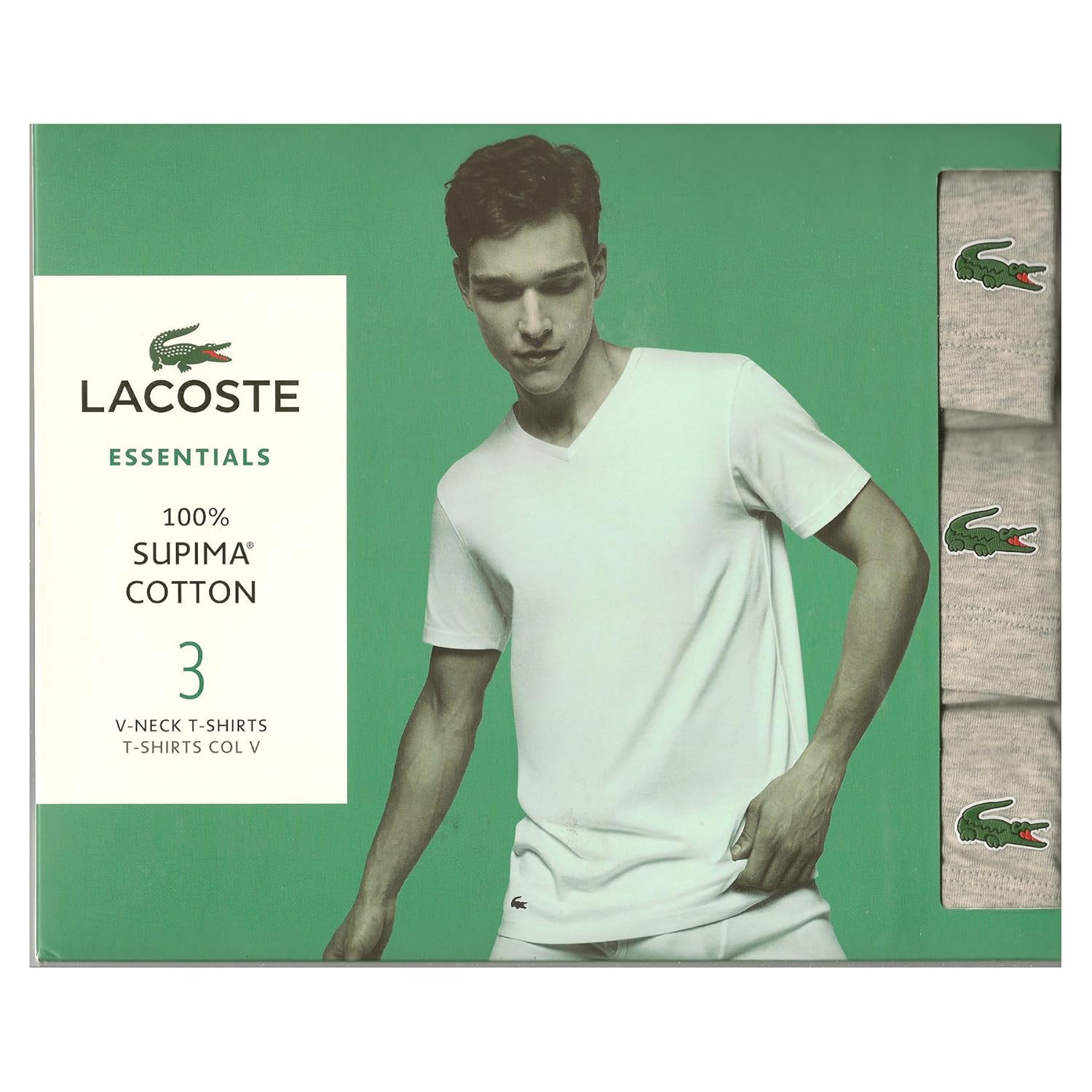 3 pack lacoste t shirts