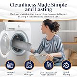 Dikots Soft Shower Bath Mat Non Slip 60x40 cm Grey Loofah PVC view 7