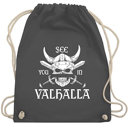 Piraten & Totenkopf - See you in Valhalla - Turnbeutel & Gym Bag