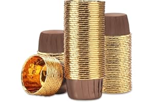 Aluminum Cupcake Liner, Eusoar 3.5 Ounce 100Pcs Disposable Aluminum Foil Baking Cups, Ramekin Muffin Liners Cup, Pudding Line