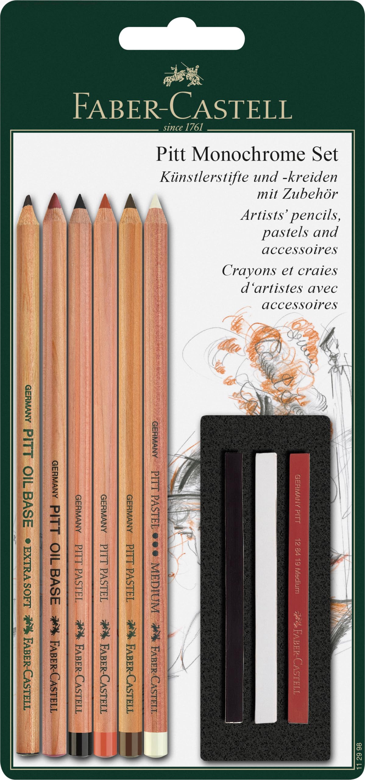 Faber-Castell Pitt Monochrome Pencil Kit