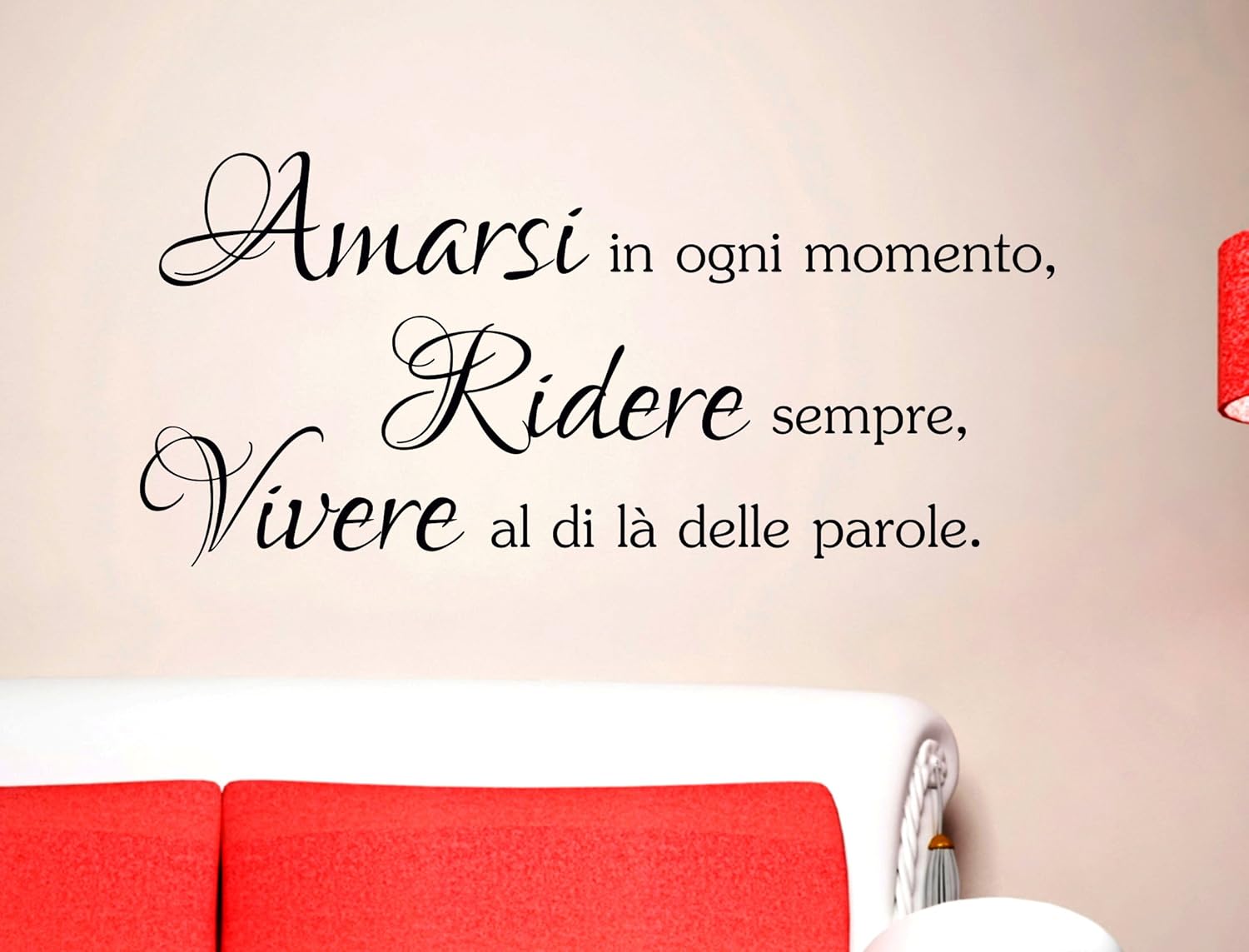 Adesivi Murali Frasi Citazioni Amarsi Ridere Vivere Wall Stickers Adesivo Murale Frase Citazione Amarsi In Ogni Momento Ridere Sempre Vivere Al Di La Delle Parole Decorazione Interni Frasi E Citazioni Misura 100