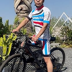 sponeed Men's Bike Shirt and Shorts Set Bicycle