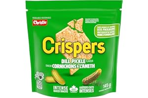 Crispers, Dill Pickle Flavour, Salty Snacks,145 g