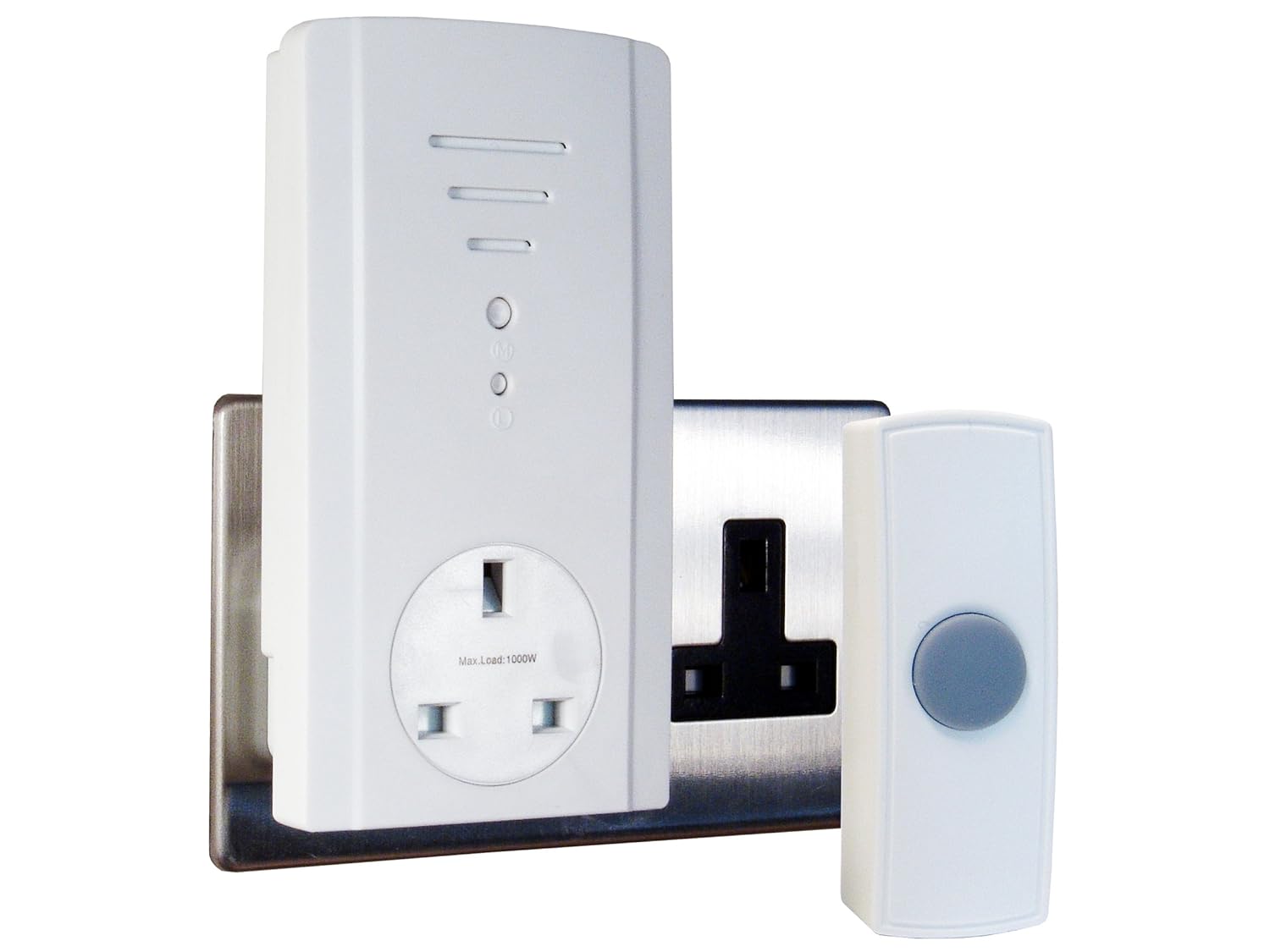 Byron B306 50m Wireless Plug Through Door Chime Kit with 2 Sounds eBay