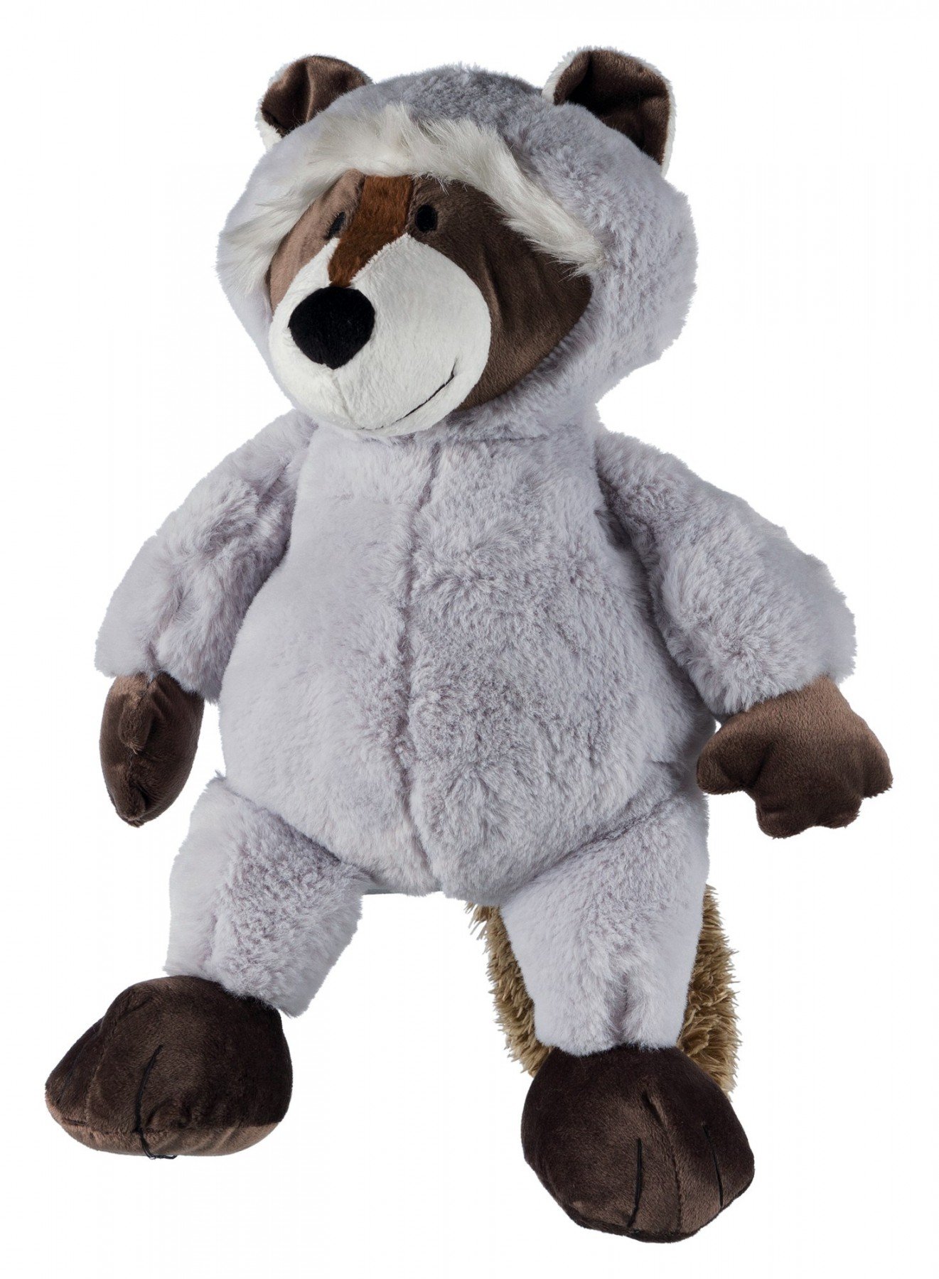 TRIXIE Soft Plush Racoon Dog Toy - 54cm, Squeaky Dog Toy for Large & Small Dogs - 35853