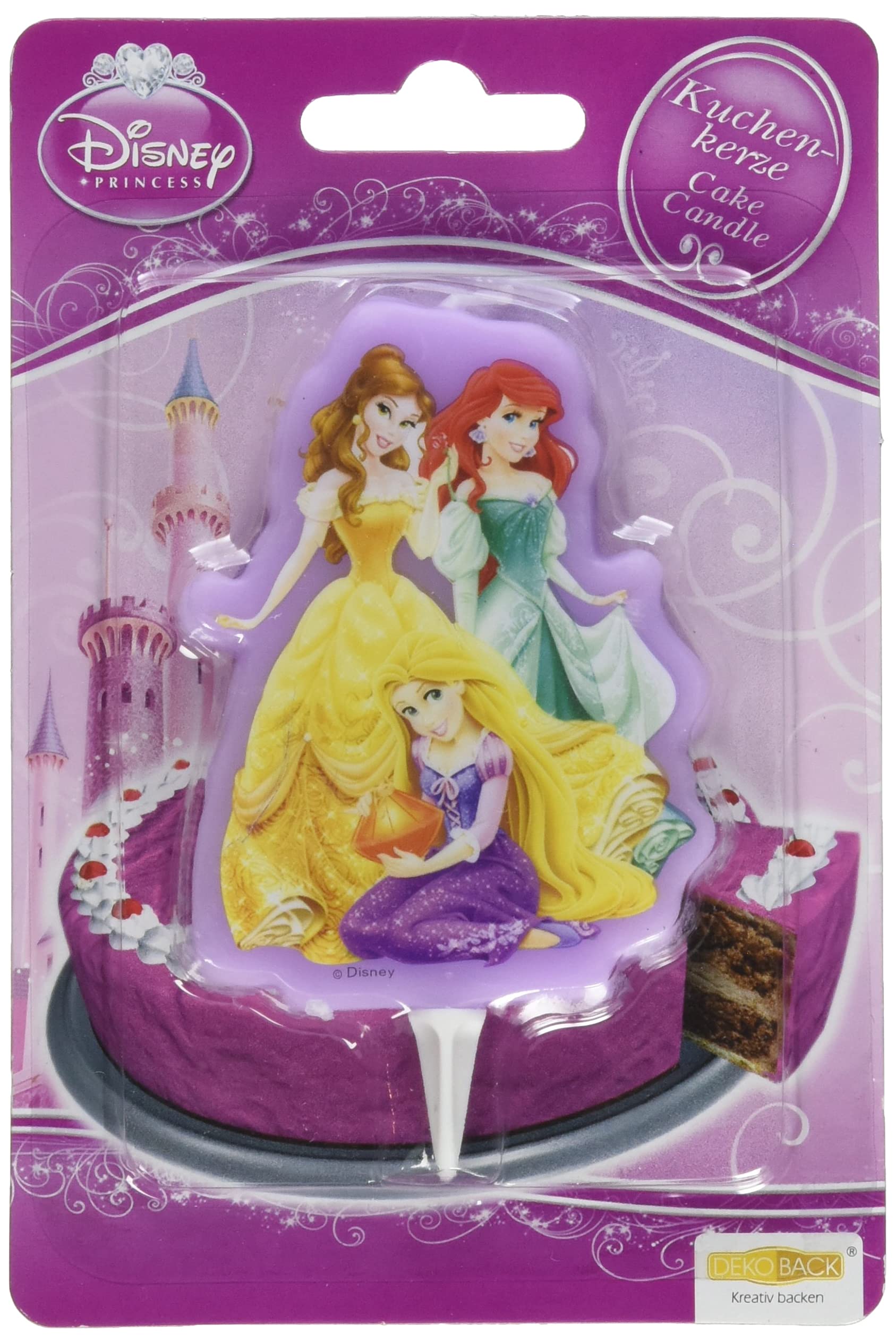 Dekoback 01-14-00738 Disney Princess Cake Candle
