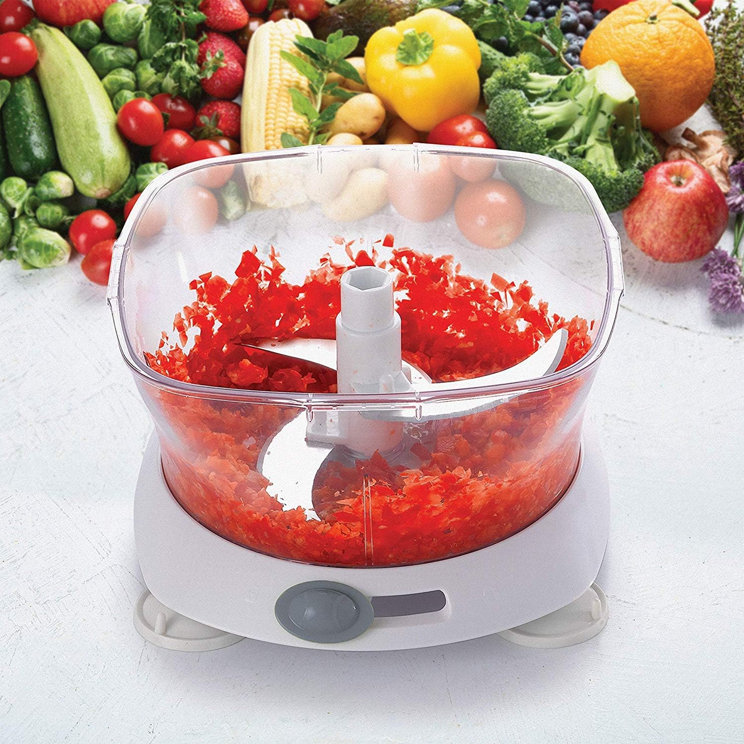 Mueller Ultra Heavy Duty Chopper/Cutter, Fastest, Easiest to Use, Chops Everything, Vegetable, Nuts, Herbs with Built-In Egg White Separator: Kitchen & Dining