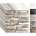 33 Pcs 3D Wall Panels Peel and Stick, 7mm Thickened 3D Wall Panel Foam Brick 11.8 * 11.8 in Imitation Brick Wallpaper Stone Wall Panel Foam Brick Self-Adhesive Wallpaper