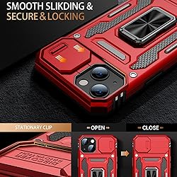Goodon for iPhone 14 Plus Case with Sliding Camera