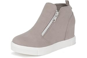 CCVON Girls Wedge Sneakers Kids Boots High Top Platform Shoes Littile Kids/Big Kids