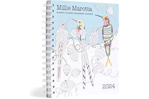 Millie Marotta 2024 16-Month Coloring Engagement Calendar