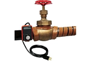 BriskHeat HSTAT101006 XtremeFLEX Heating Tape with Adjustable Thermostat Control, 432W, 120 Volt