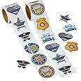 Playbees Police Stickers for Kids - 200 Pack of Law Enforcement Themed Designs - Kids' Educational Arts and Crafts, Back to School, Teacher Awards, Classroom Prizes, Learning to Drive Encouragement