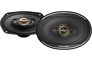 PIONEER A-Series Plus TS-A6971F 6” x 9” 4-Way Speakers (Pair) – 600W Max, Balanced Sound + Smooth Treble, Enhanced Bass, Ideal Factory Upgrade, Installation Adaptors Included