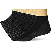 Hanes Men's Socks, X-Temp Cushioned Low Cut Socks, 12-Pack