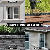 ASelected 5m Bird Spikes Anti Climb Fence Wall Deterrent Black view 5