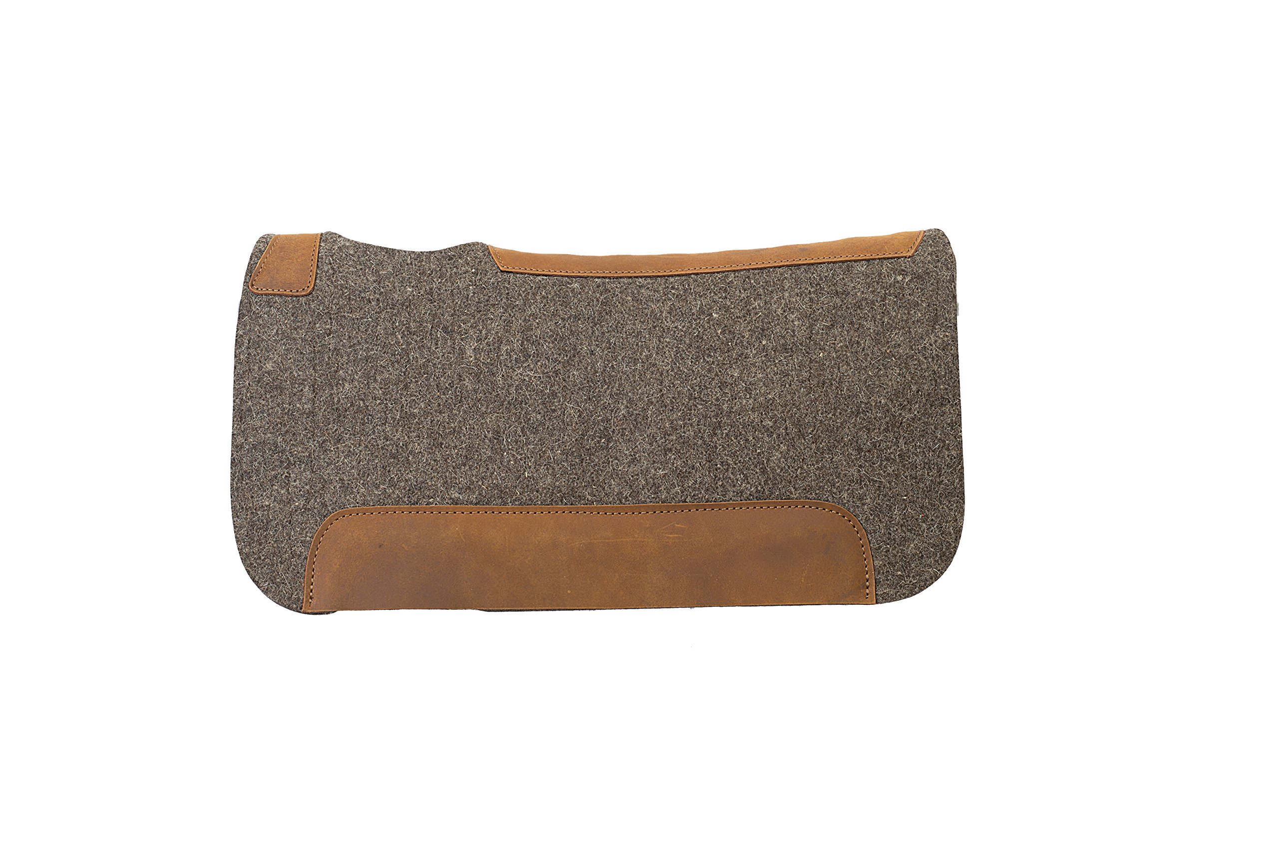 Weaver Leather All Natural 100% Wool Felt Pony Saddle Pad, Gray, 25 x 26
