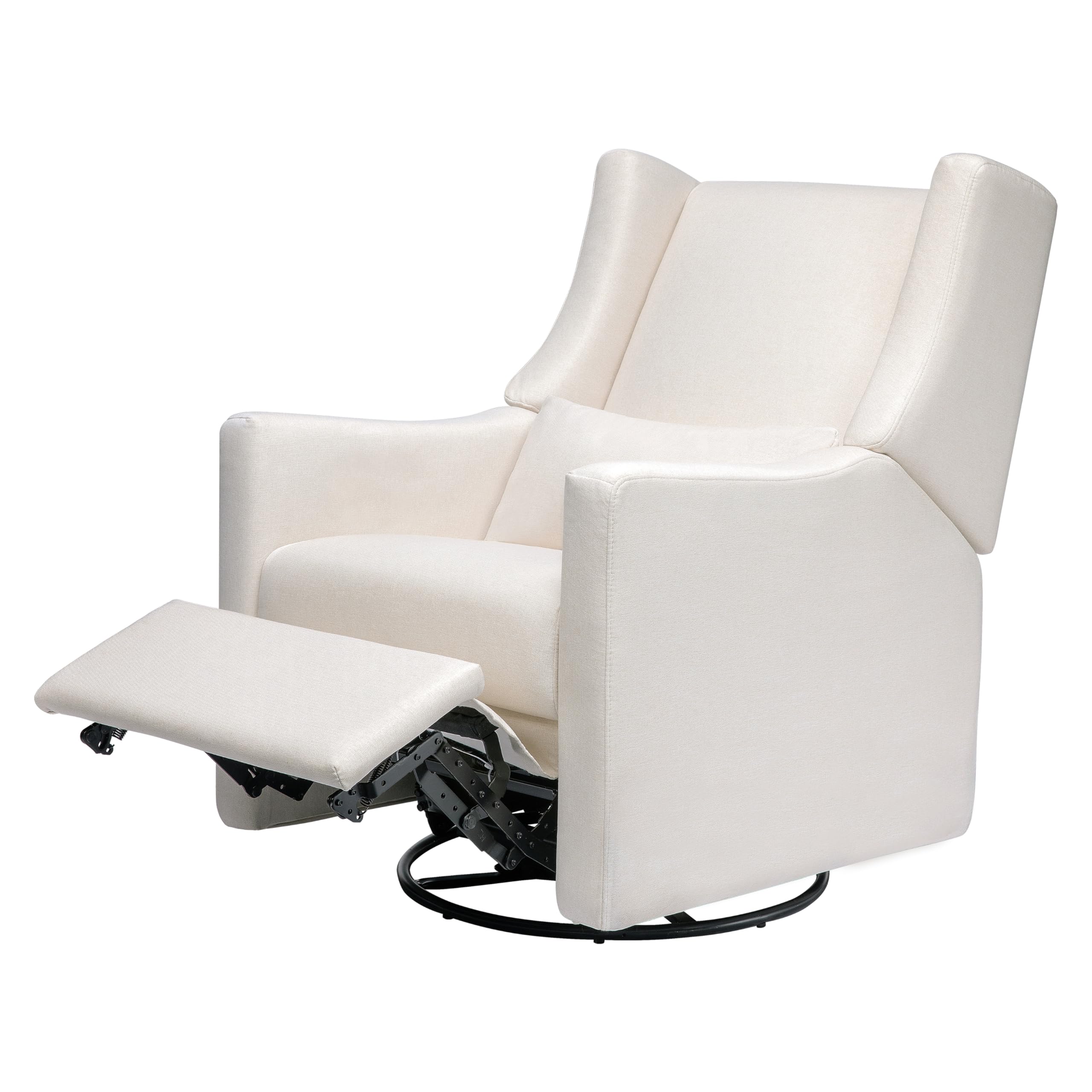 Photo 1 of *** USED, MINOR DAMAGE,***Babyletto Kiwi Glider Recliner Nursery Chair w/ USB Ports - GREENGUARD Gold Certified - Water & Stain Resistant Glider Rocking Chair - Electronic, 270° Swivel, Performance Cream Eco-Weave