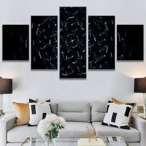 SIGNWIN 5 Panel Canvas Wall Art Modern Art...