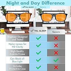 Orange Blue Light Blocking Glasses for Better Sleep