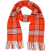 Achillea Scottish Tartan Plaid Scarf - Warm Cashmere Feel Winter Scarf, Scarves for Holiday, Christmas & Daily Wear