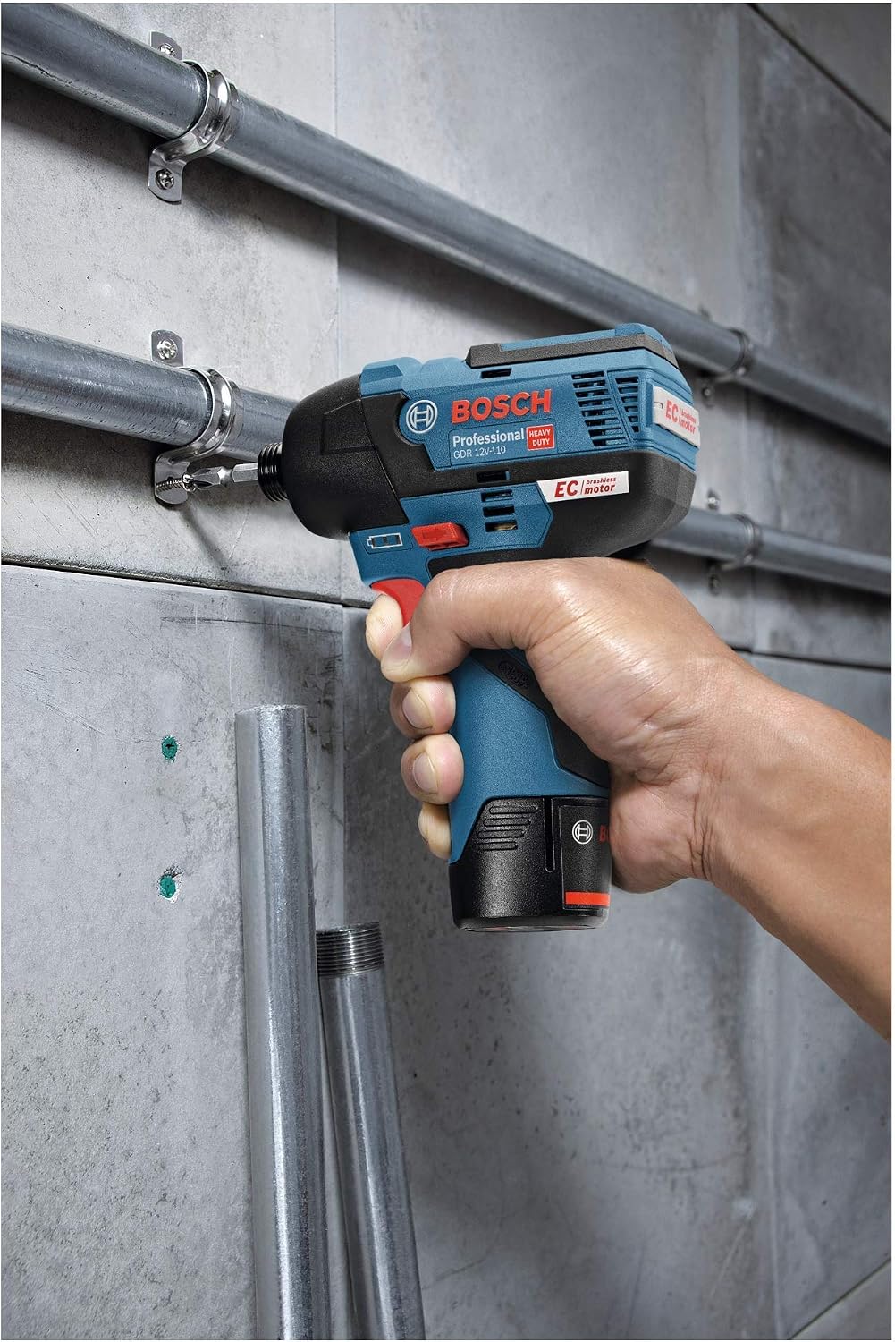 Bosch Professional 12V System GDR 12V-110 Cordless Impact Driver (excluding Batteries and Charger), R.blue, 1227.18 cubic centimeters - Image 5