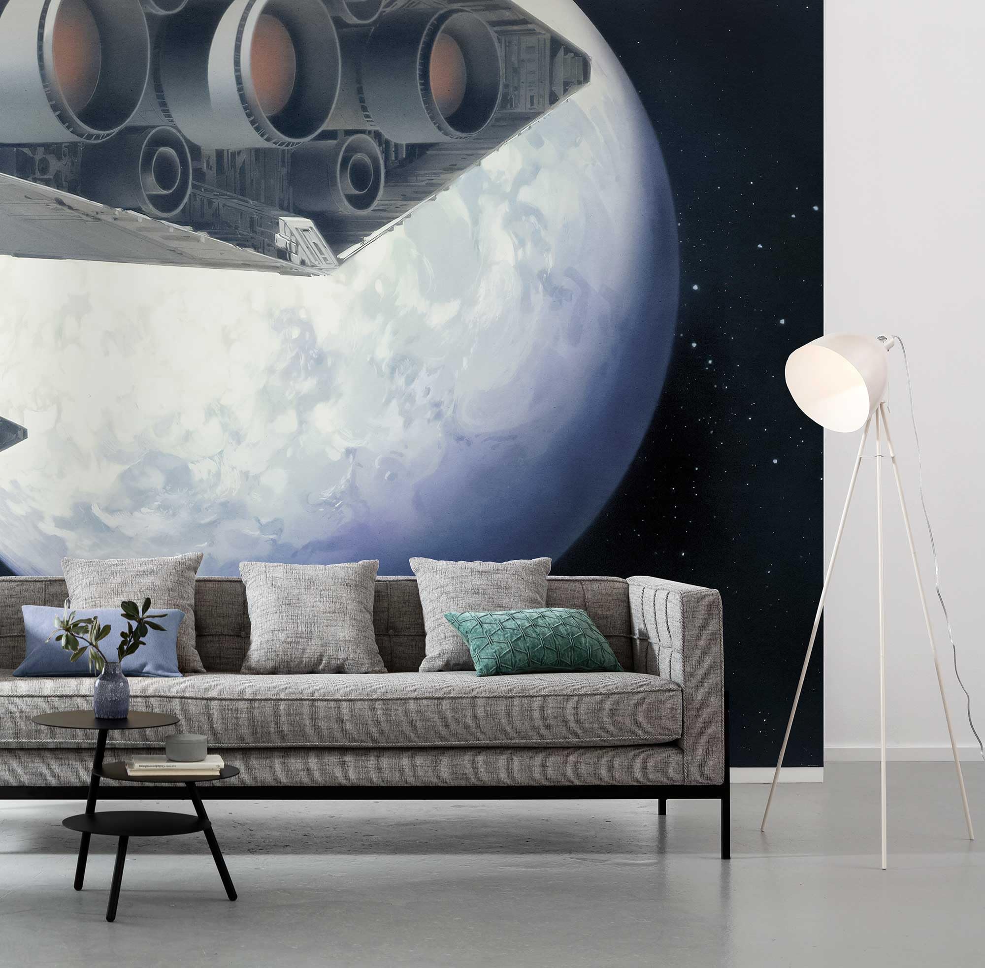 Komar Star Wars Fleece Photo Wallpaper, Fleece, Black, White, 500 x 250 cm (Breite x Höhe), Bahnbreite 50 cm