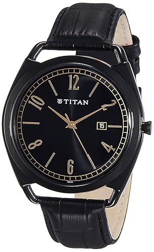 Titan Analog Black Dial Men's Watch - 1675NL01