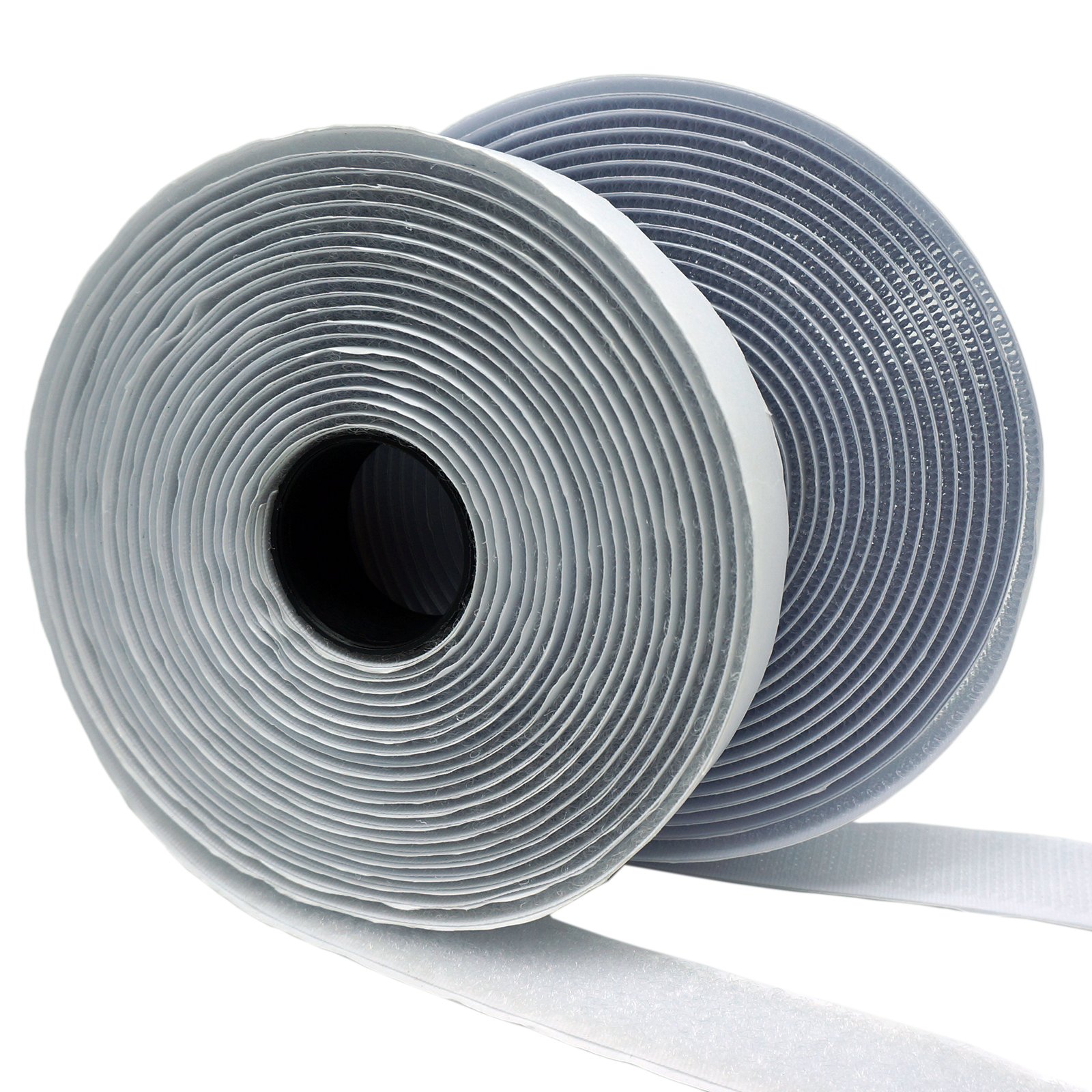 Eroilor Double-Sided Adhesive Hook and Loop Tape, 8 Meters Extra Strong Adhesion Self-Adhesive Loop & Hook Tape Over 10,000 Time Adhesive DIY - White